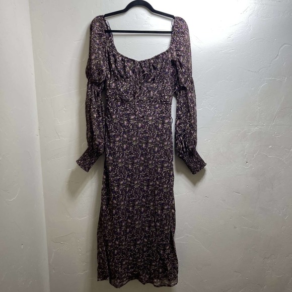 Astr | Dresses | Astr Dominique Floral Long Sleeve Midi Dress Womens M Nwt  | Poshmark